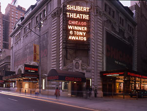 Shubert Theatre Exterior, Chicago, 2000.jpg