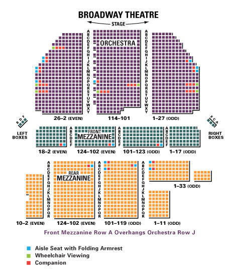 broadway theatre shubert organization broadway theatre new york seating chart