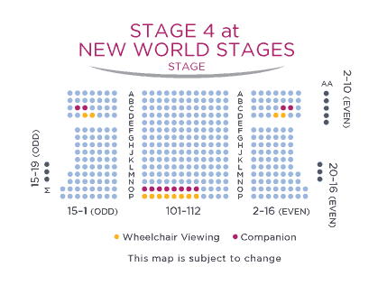 new world stages stage 4 shubert organization new world stages stage 1 seating chart